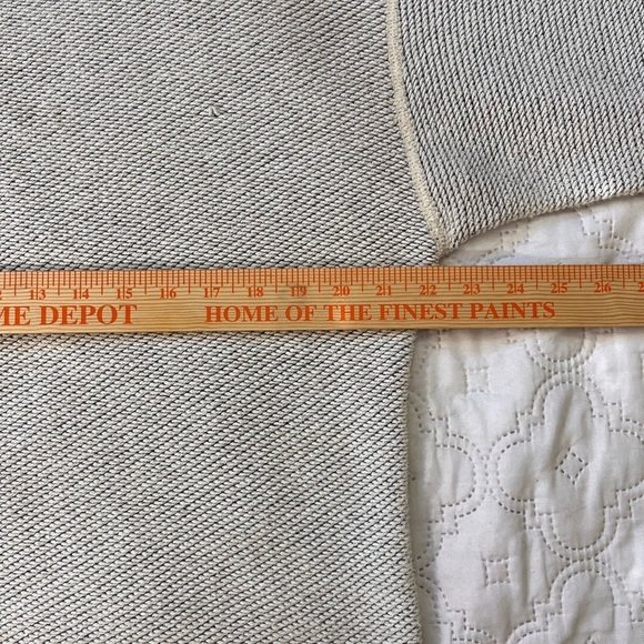 Oversized Textured Knit Top Beige 3/4 Sleeve Round Neck Women’s M/L - Picture 5 of 11